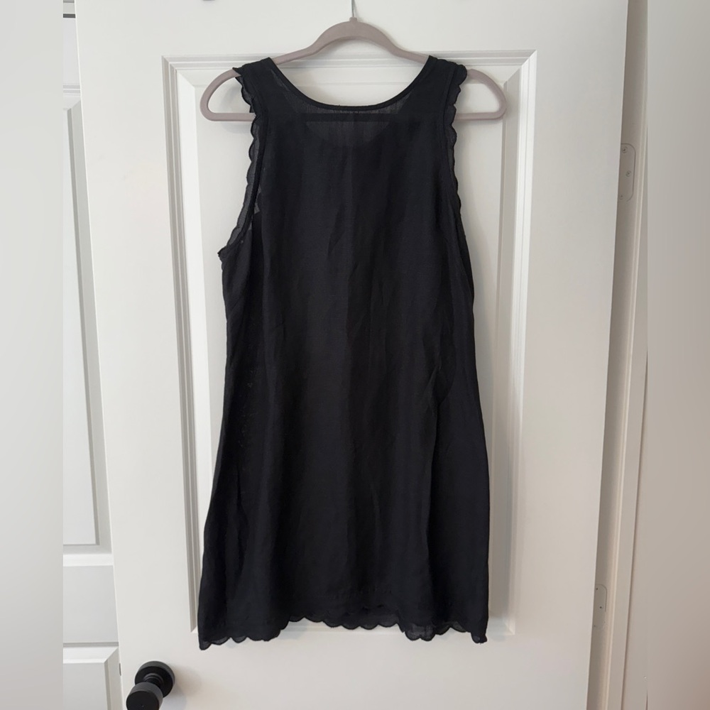 NWT Anthropologie black linen dress